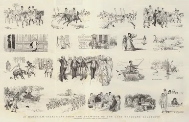 In Memoriam, wybrane z rysunków zmarłego Randolpha Caldecotta